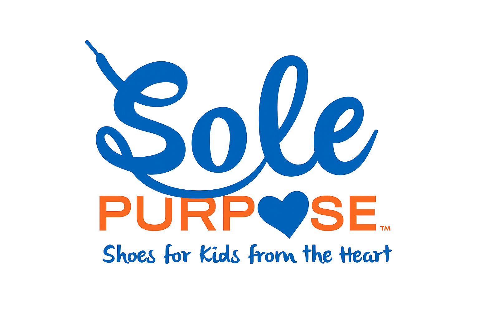 Sole Purpose logo featuring a heart-shaped shoe print